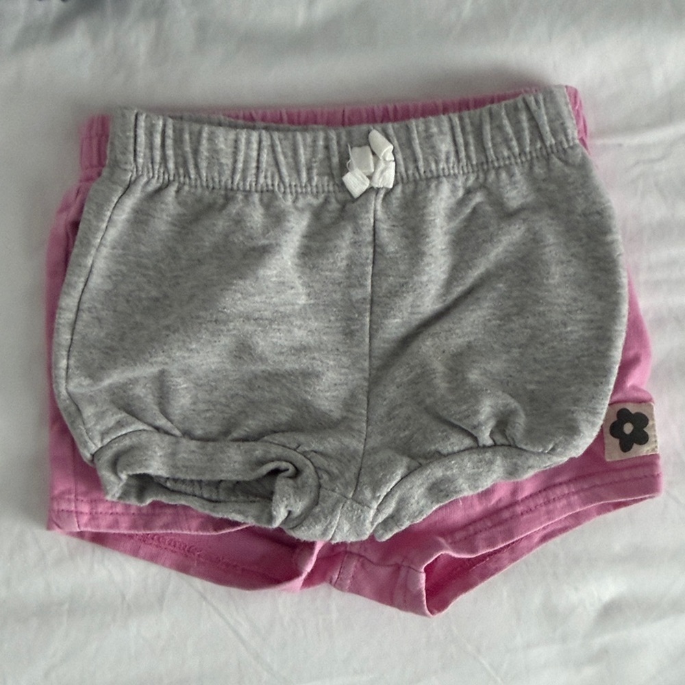 Pink, blue and Gray Kids Shorts 6-9 months - Picture 8 of 8